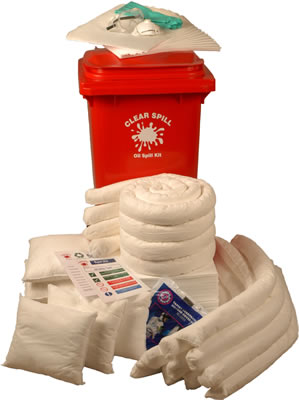 Clear Spill 240 Oil Spill Kit Wheeled Unit - 268 Litres